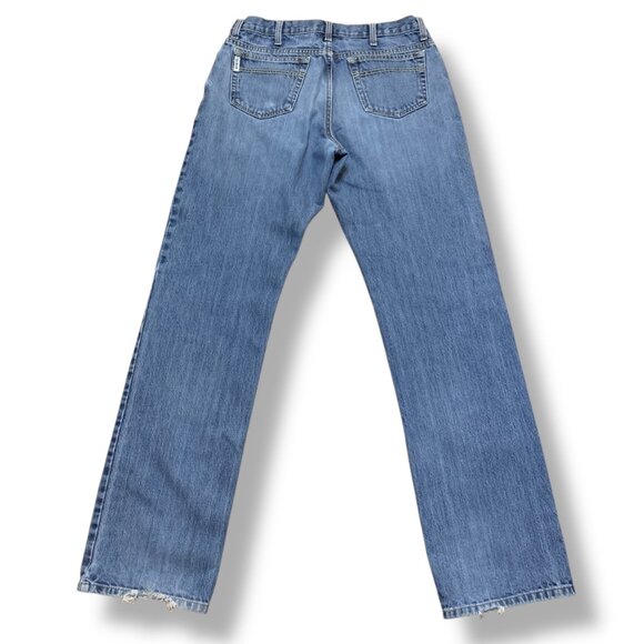Vintage Cinch Mens Blue Jean Medium Wash Size 32x36 Relaxed Straight-Leg Y2K - Picture 9 of 16